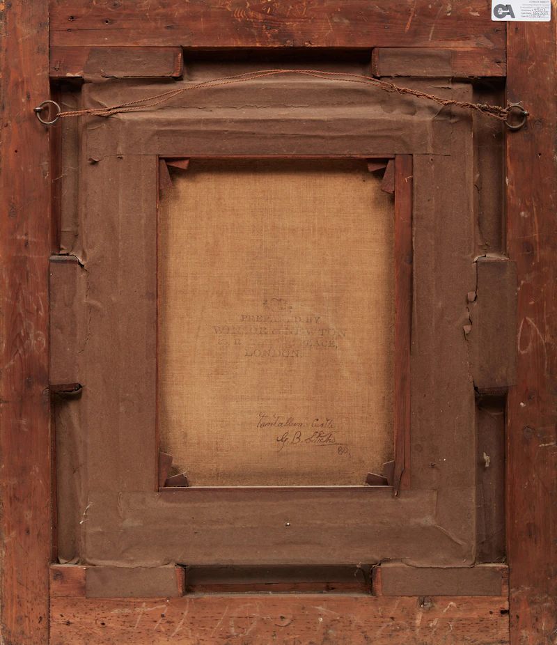 George Blackie Sticks, Tantallon Castle, oil on canvas, 1881 - view 3
