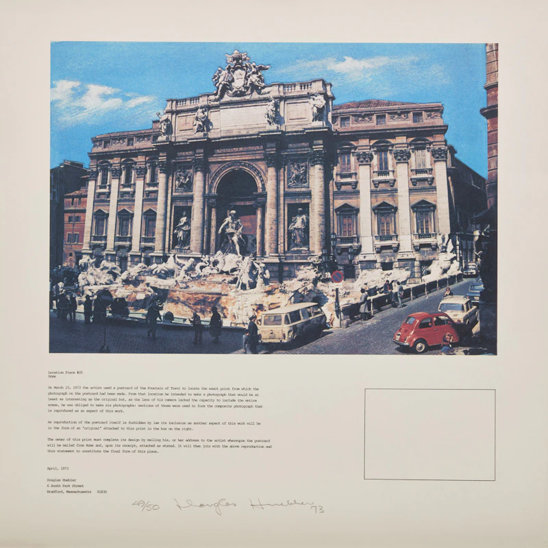 Douglas Huebler, Location Piece #25, colour lithograph on Arches paper, 1973 - view 2