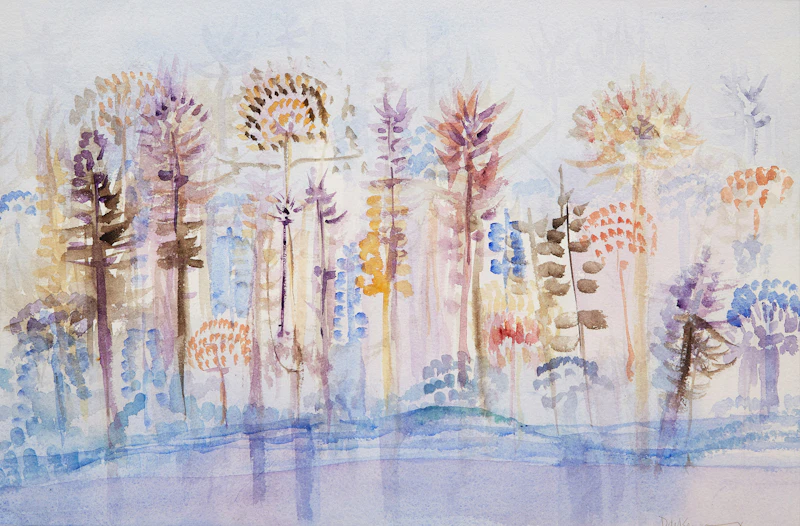 Duncan De Kergommeaux, Spring Morning, watercolour
