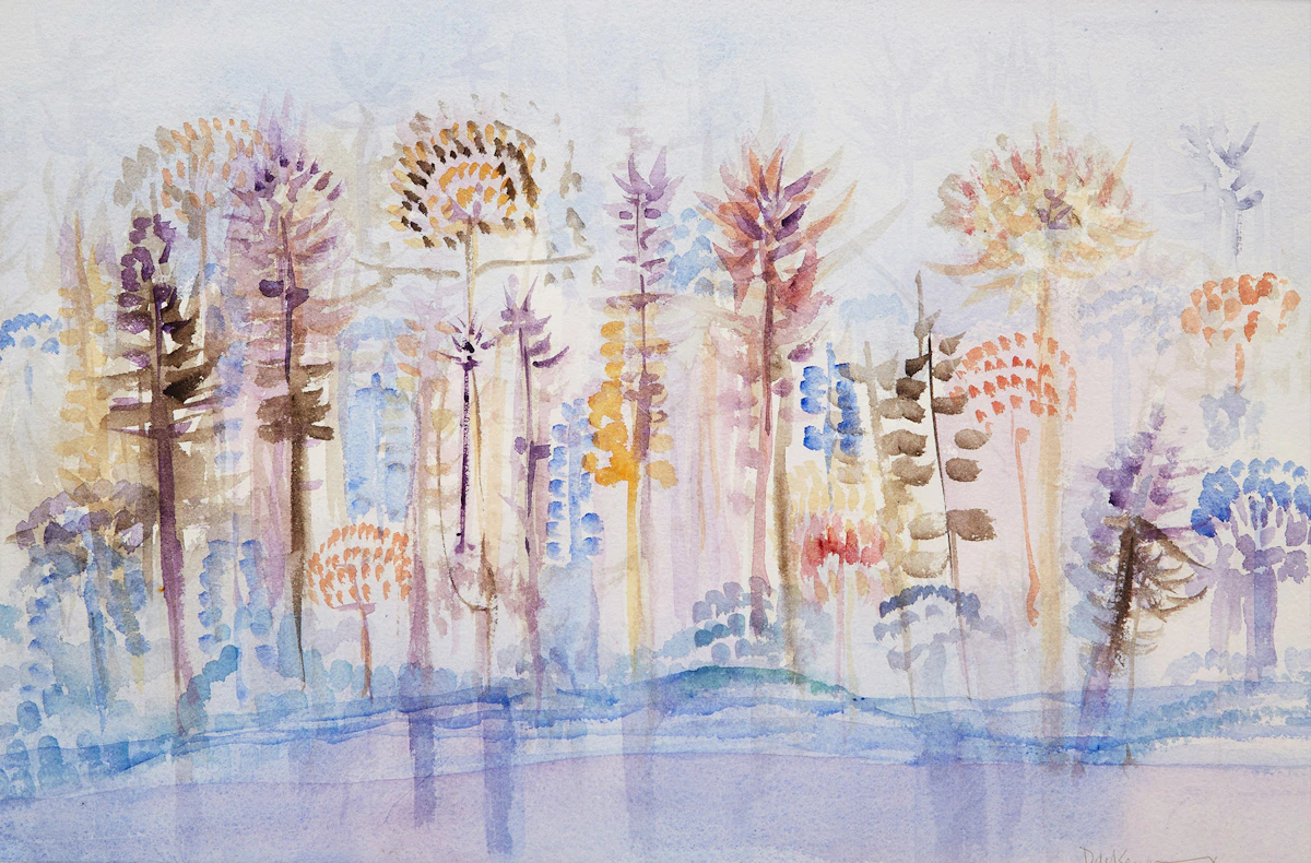 Duncan De Kergommeaux, Spring Morning, watercolour