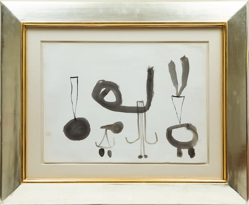 Joan Miró, Graphisme concret (Concrete Graphics), india ink on paper, 1951 - view 2