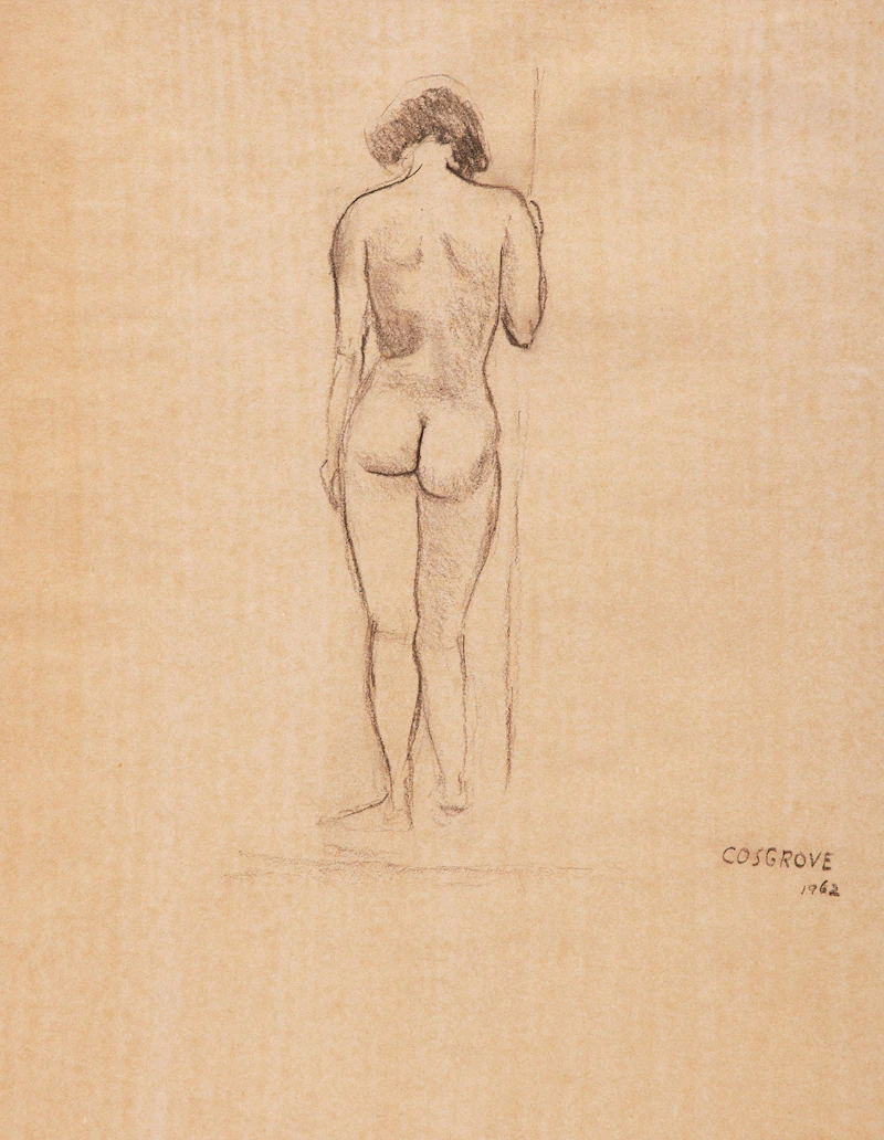 Stanley Morel Cosgrove, Standing Nude, charcoal - view 1