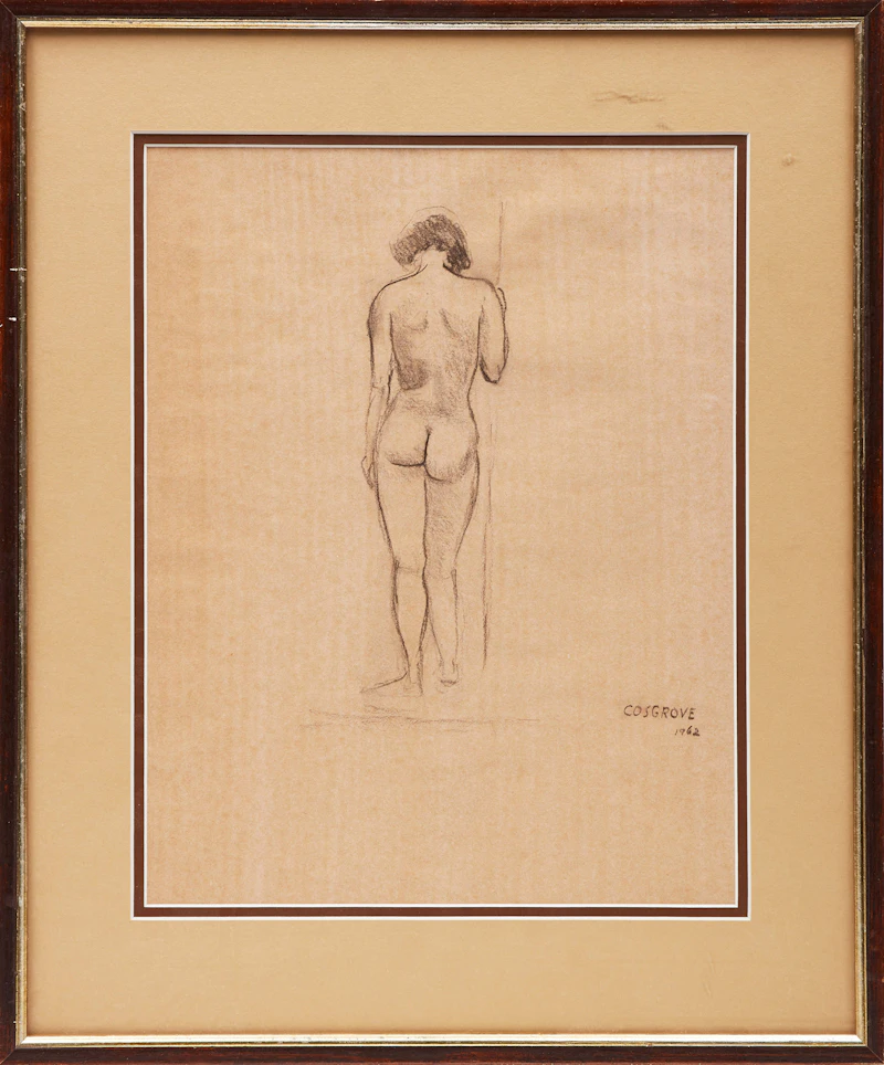 Stanley Morel Cosgrove, Standing Nude, charcoal - view 2