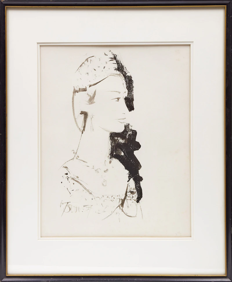 Harold Barling Town, Female Model, ink - view 2