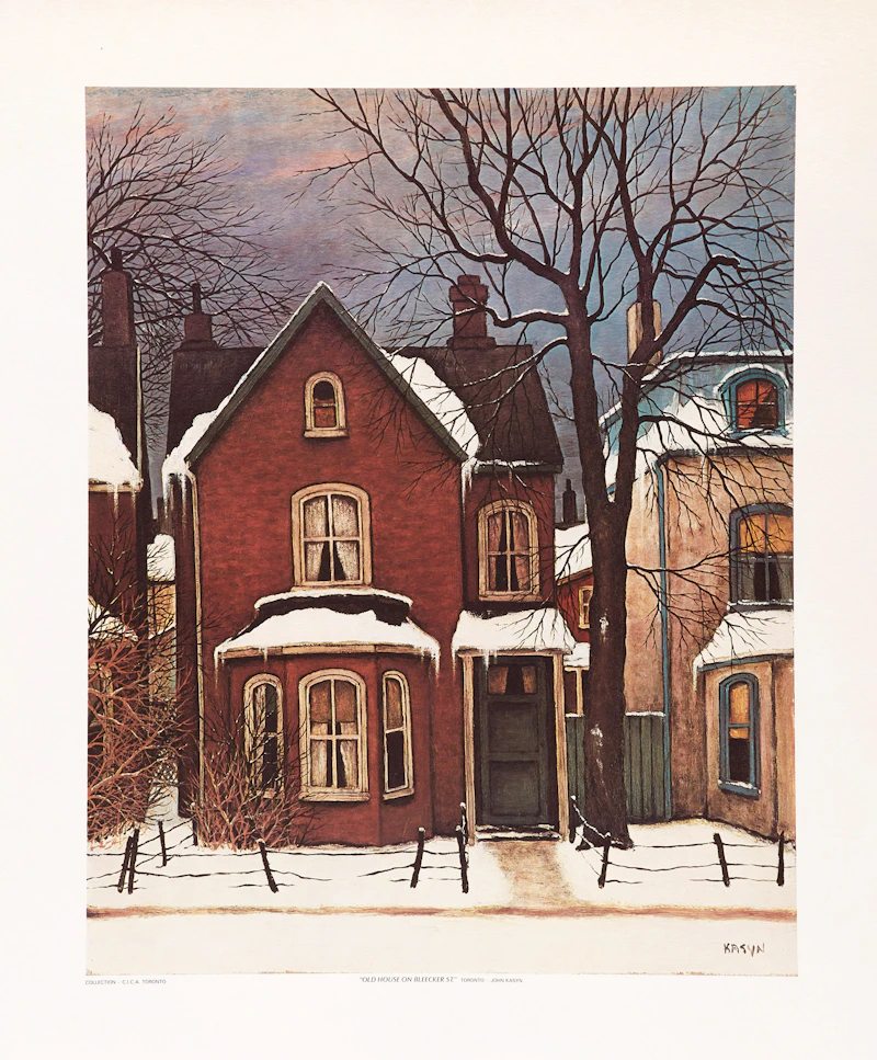 John Kasyn, Old House on Bleecker St., lithograph - view 2