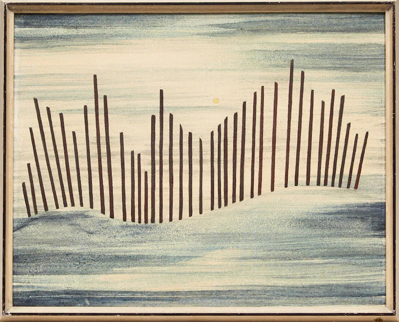 Gordon McKinley Webber, Highway #10, Montana, oil on canvas board - view 2