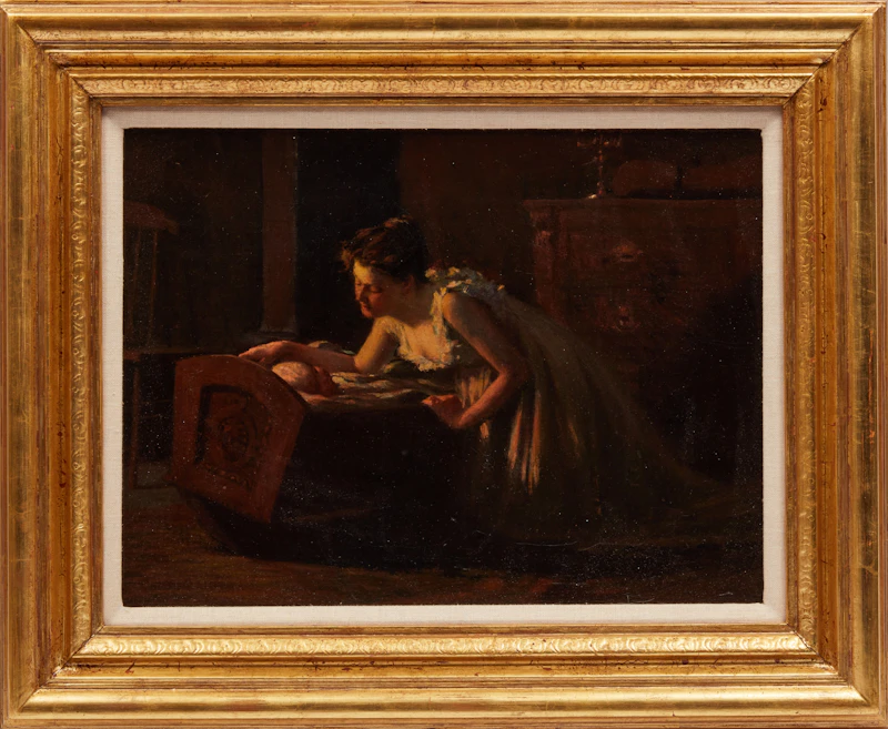 George Agnew Reid, Lullaby, oil on canvas - view 2