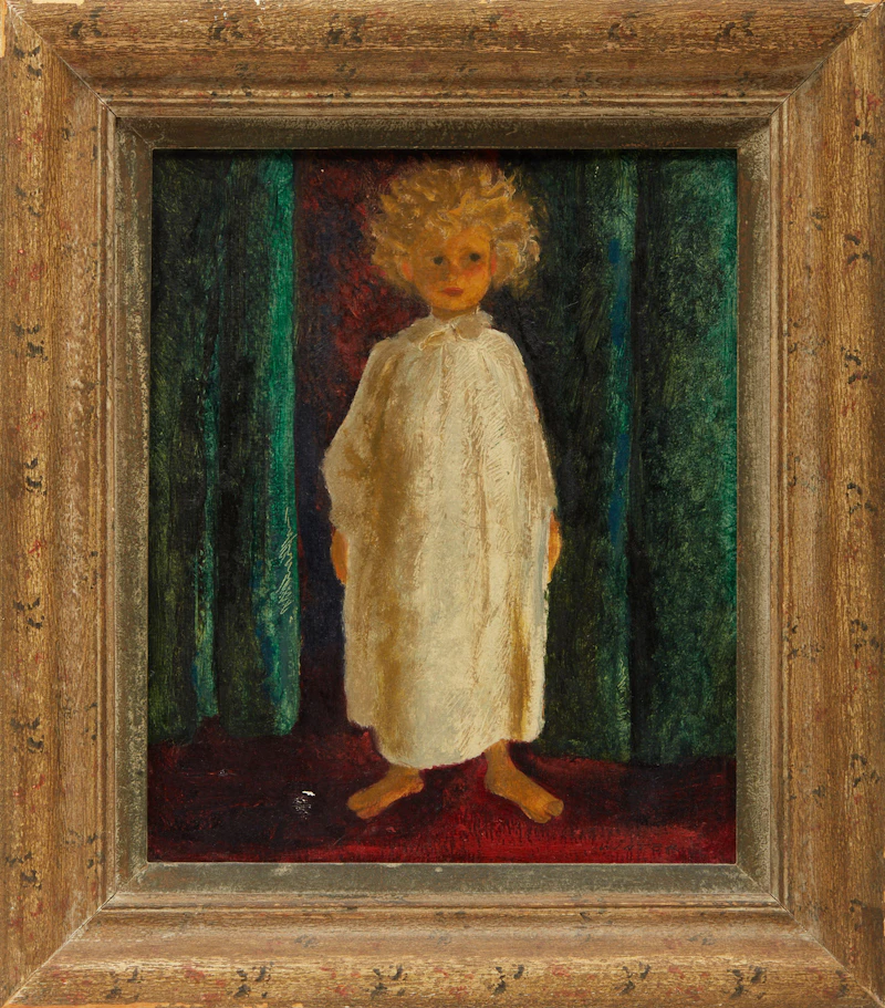 William Arthur Winter, Flannel Nightshirt, oil on board - view 2