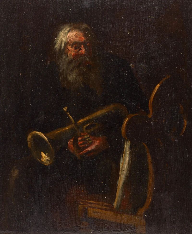 Study for “Practice”, c. 1896 by George Agnew Reid