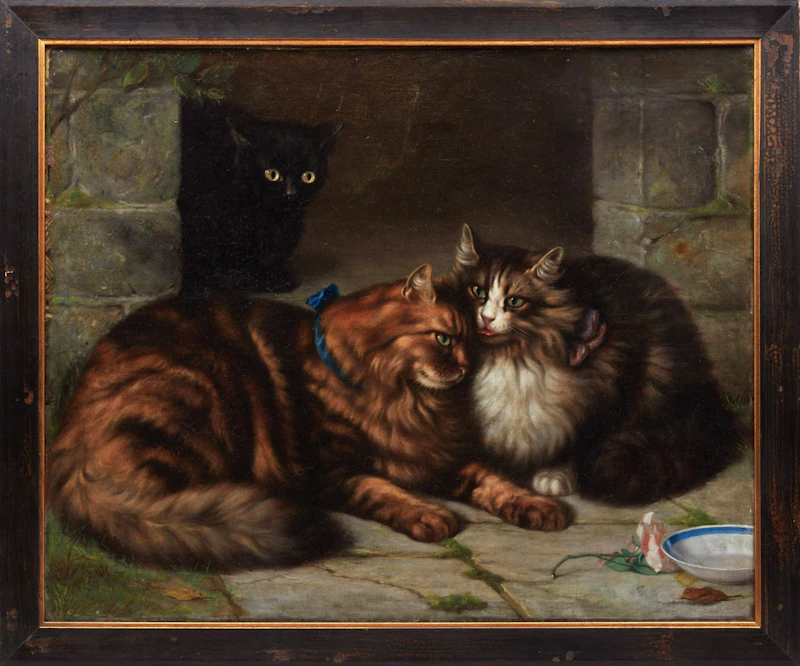 Charlotte Mount Brock Schreiber, Two is Company, Three is None, oil on canvas - view 2