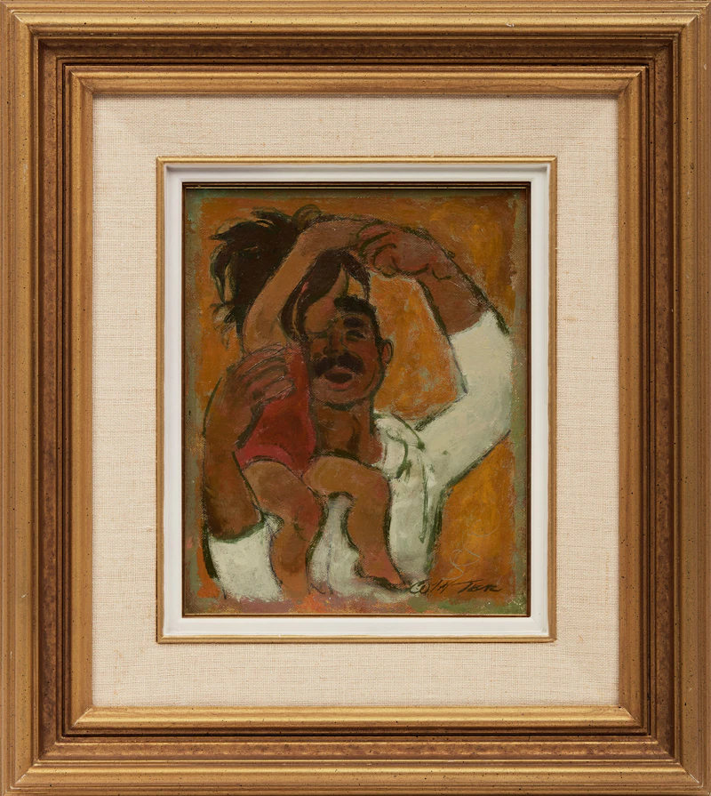 William Arthur Winter, The Greeks, oil on canvas board, 1967 - view 2