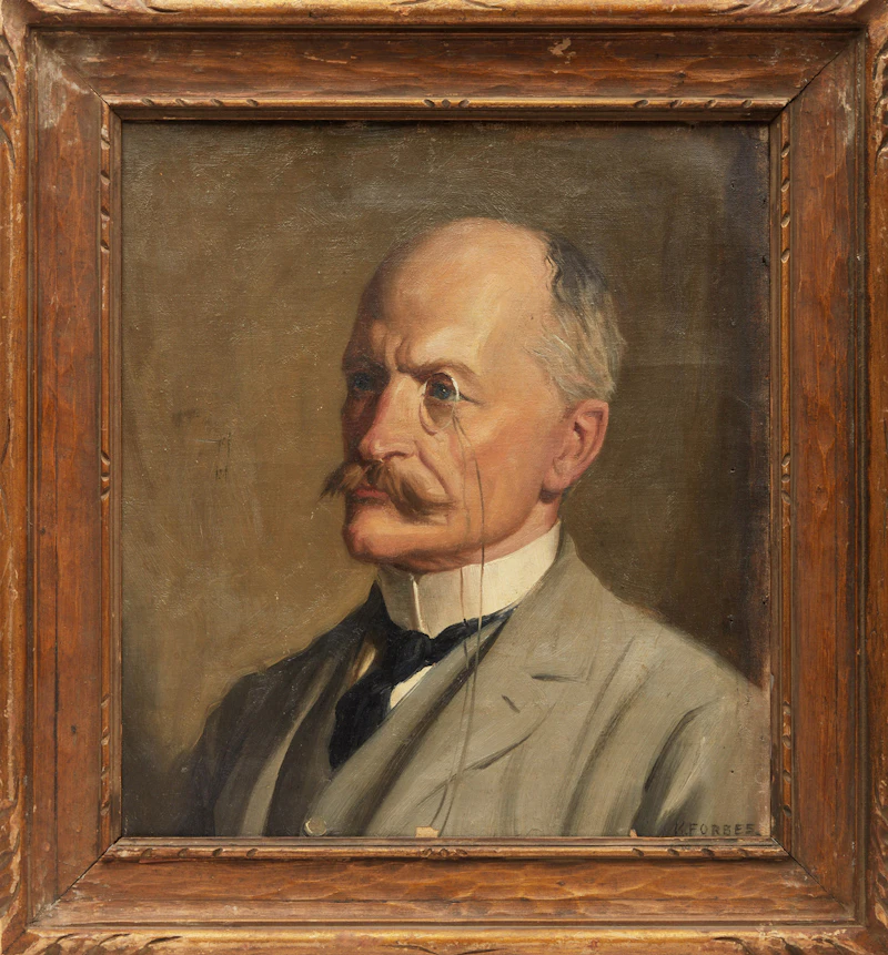 Kenneth Keith Forbes, Colonel A. E. Edgel, oil on canvas - view 2