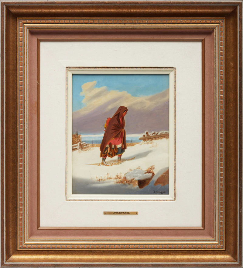 George Hart Hughes, Squaw Moccasin Seller, oil on canvas - view 2