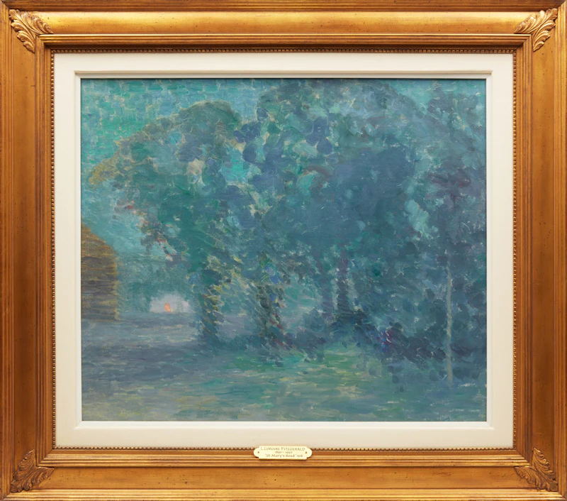 Lionel LeMoine FitzGerald, St. Mary’s Road, oil on canvas, 1918 - view 2