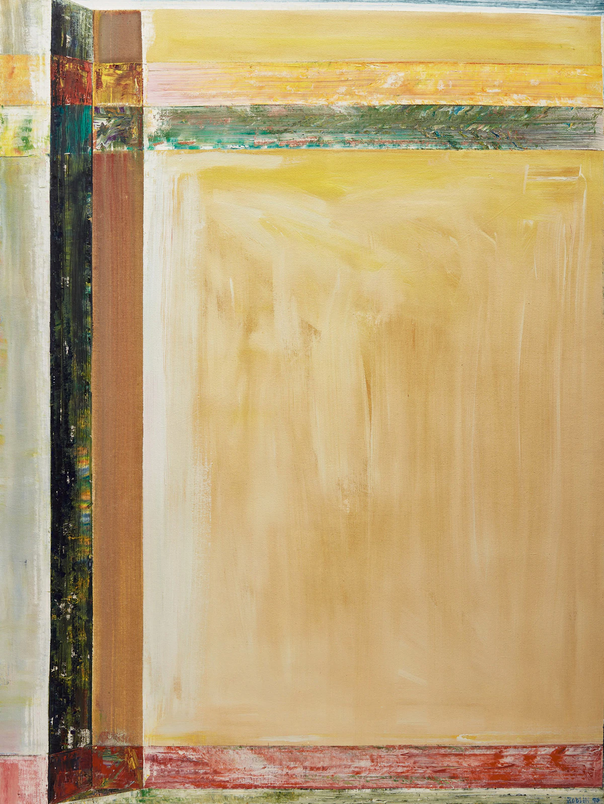 Richard Roblin, Wall Series, oil on canvas, 1990