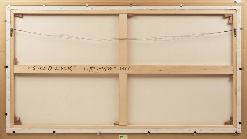 Norman Laliberté, Good Luck, oil on paper mounted on canvas, 1996 - view 3