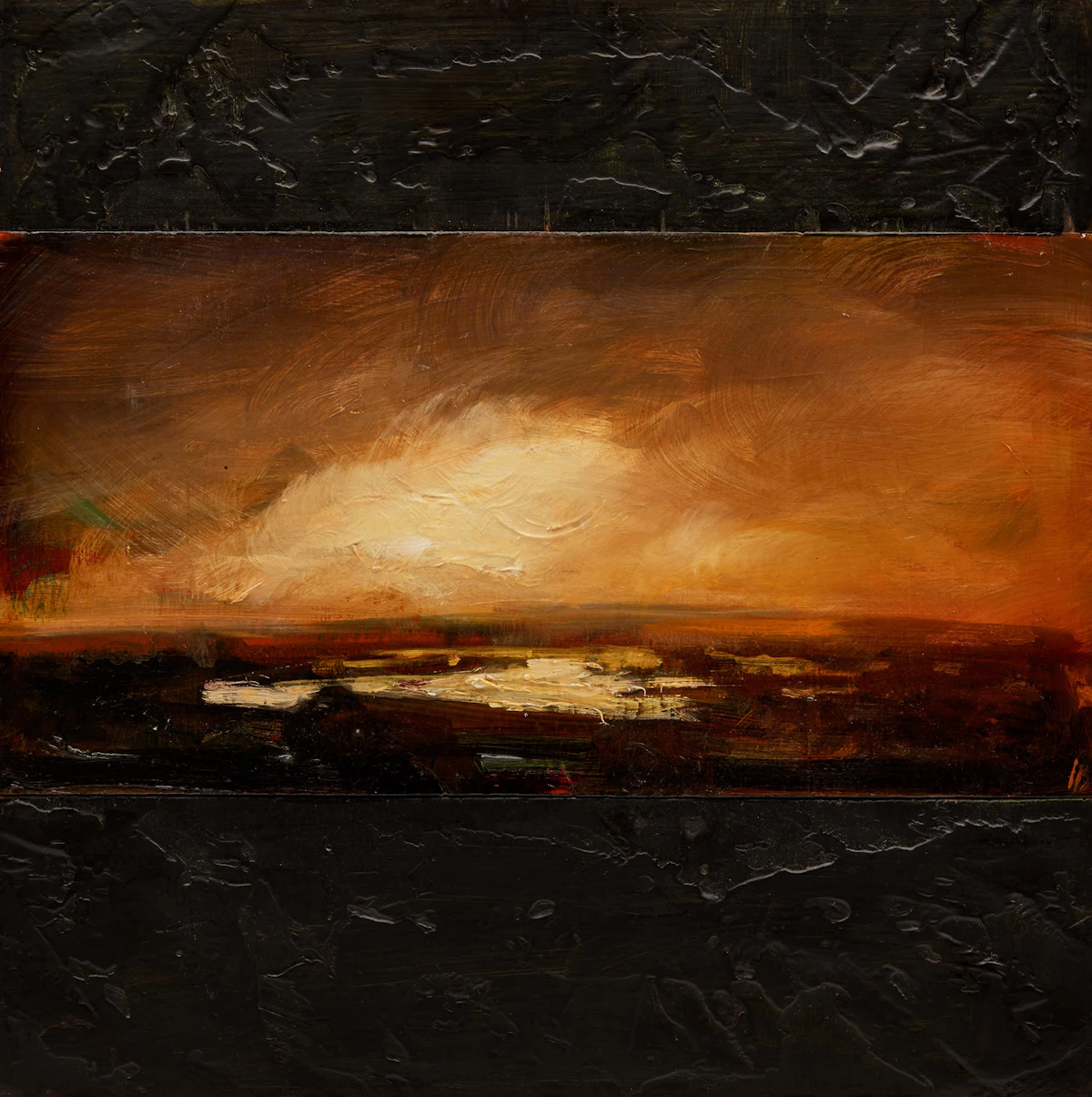 David Bierk, Untitled , oil on board