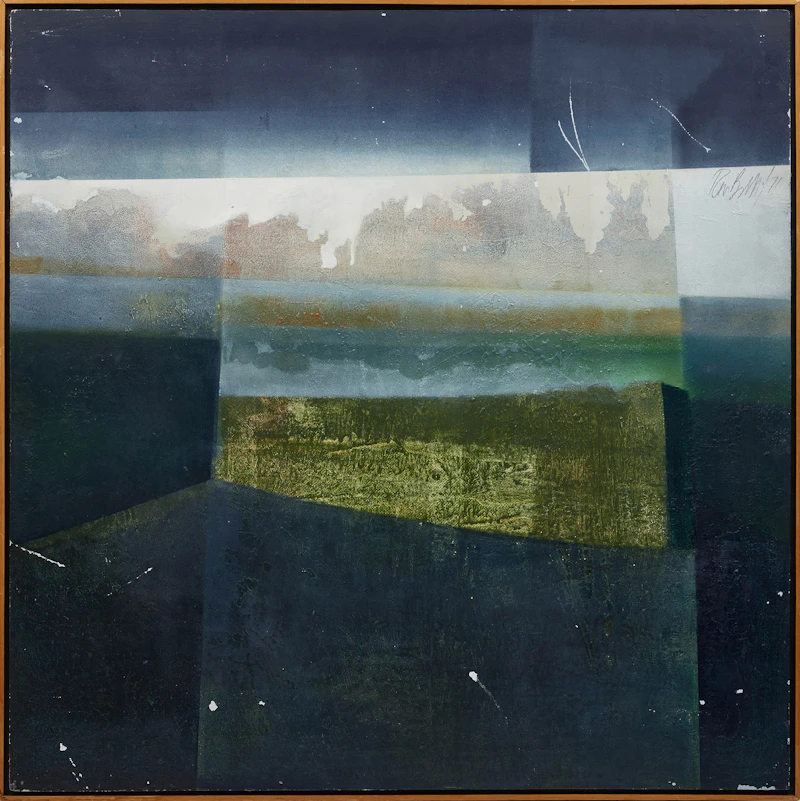 Ronald William Bolt, Pyramid of the Sun, Maya V, oil on board, 1971 - view 2