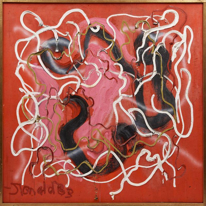 William Ronald, Quadrille, acrylic on canvas, 1983 - view 2