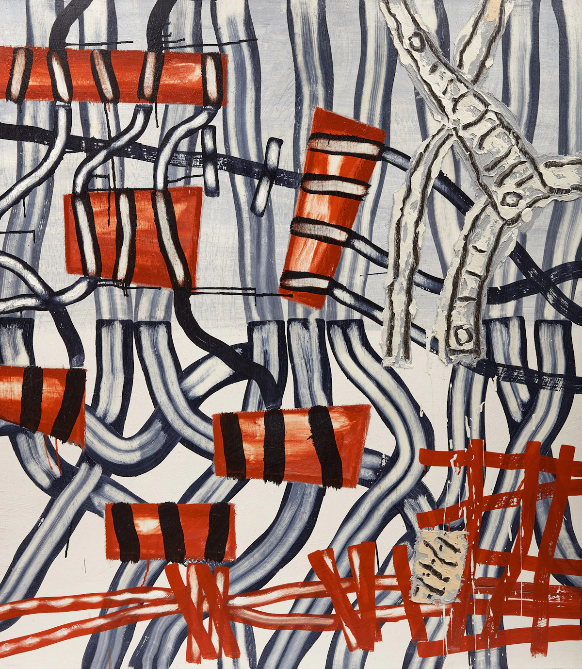 David Urban, Islands and Cities, oil on canvas stretched over board