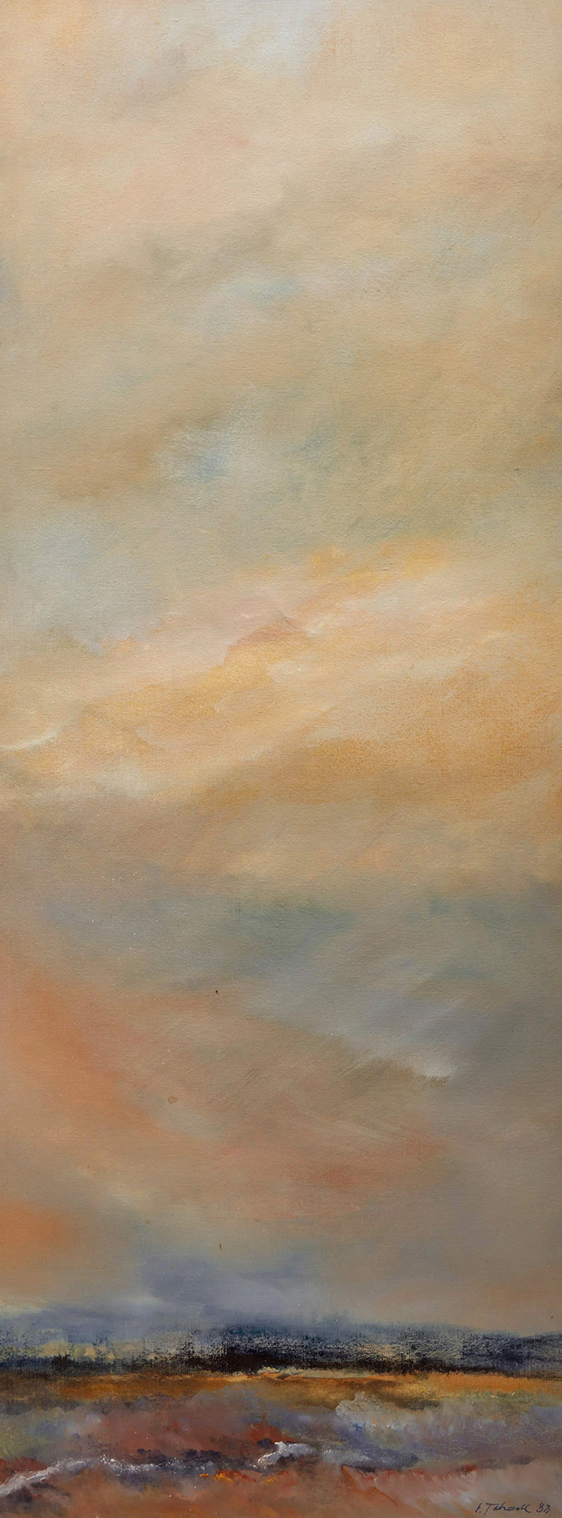 Ernestine Tahedl, Island Memories II, three acrylics on canvas (triptych), 1988 - view 5