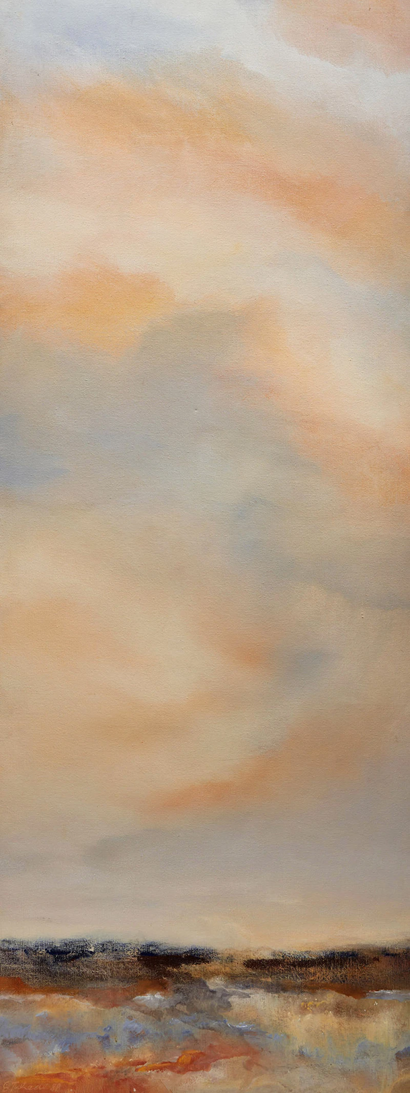 Ernestine Tahedl, Island Memories II, three acrylics on canvas (triptych), 1988 - view 8