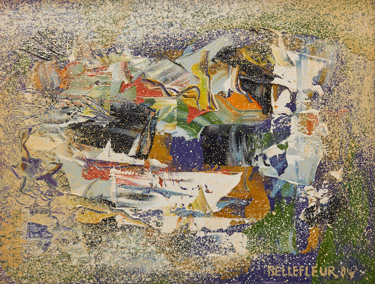 Léon Bellefleur, Regates, oil on canvas, 1984