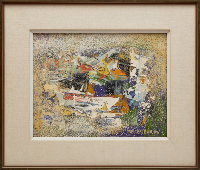 Léon Bellefleur, Regates, oil on canvas, 1984 - view 2