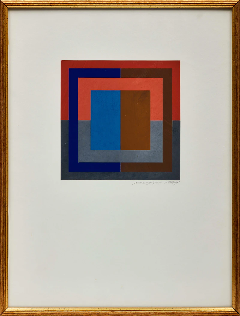 Jaan  Poldaas, Nominal Four Studies [j], [k], [l], three acrylics and collage on paper, 1994 - view 8