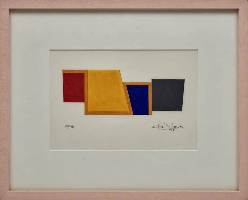 Clive D’Oliveira, Zeg; Kakhi; Hollow Cube #3 (10), three mixed media on paper - view 2