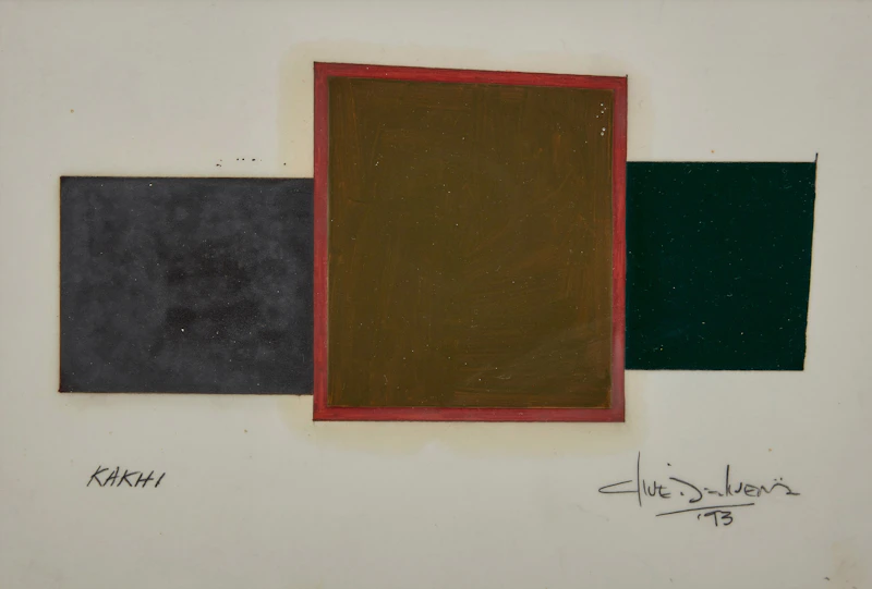 Clive D’Oliveira, Zeg; Kakhi; Hollow Cube #3 (10), three mixed media on paper - view 4