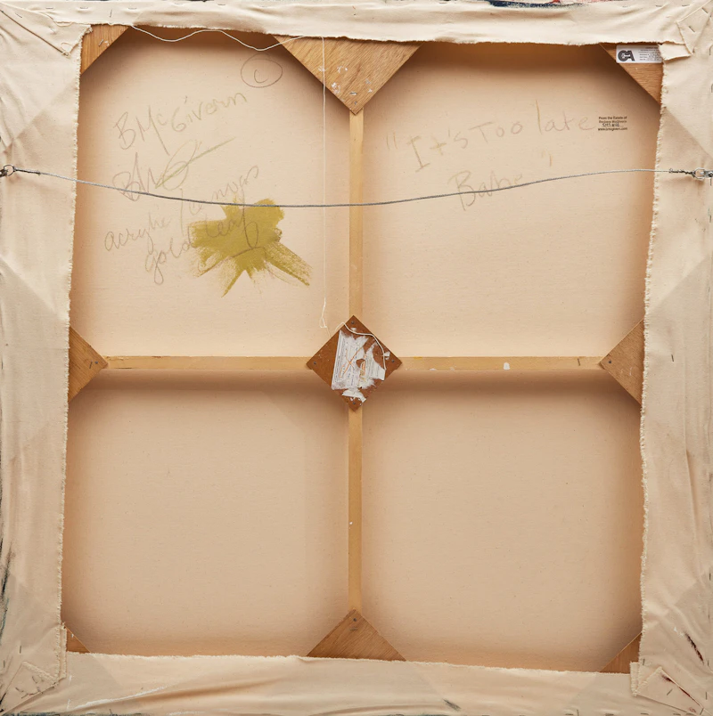 Barbara McGivern, It’s Too Late, Babe, acrylic and gold leaf on canvas - view 2