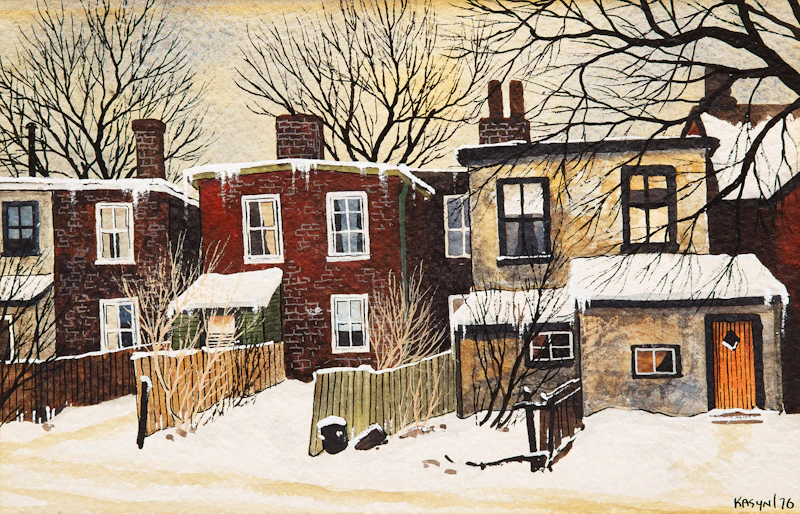 Off Belmont St. Lane by John Kasyn