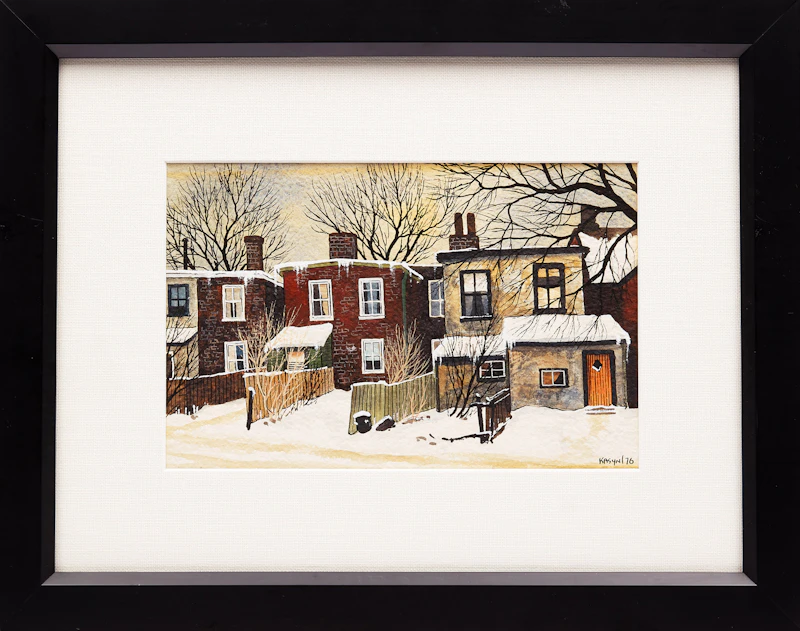 John Kasyn, Off Belmont St. Lane, watercolour, 1976 - view 2