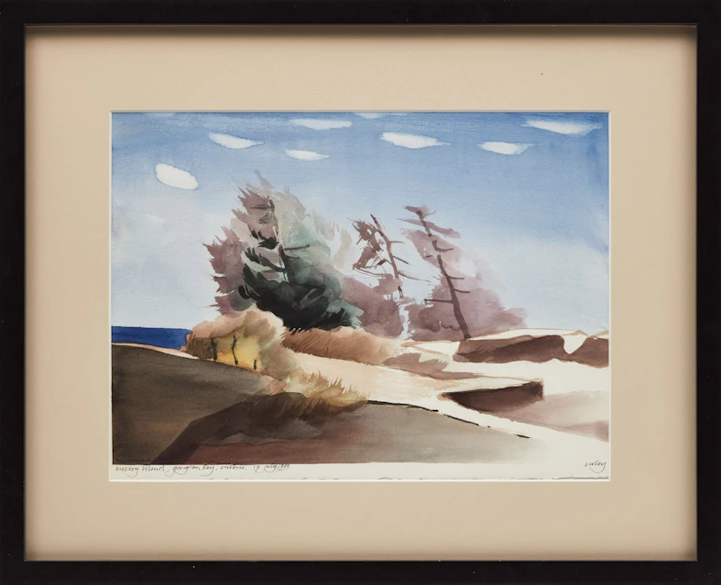 Toni Onley, MacCoy Island, Georgian Bay, Ontario, watercolour, 1993 - view 2