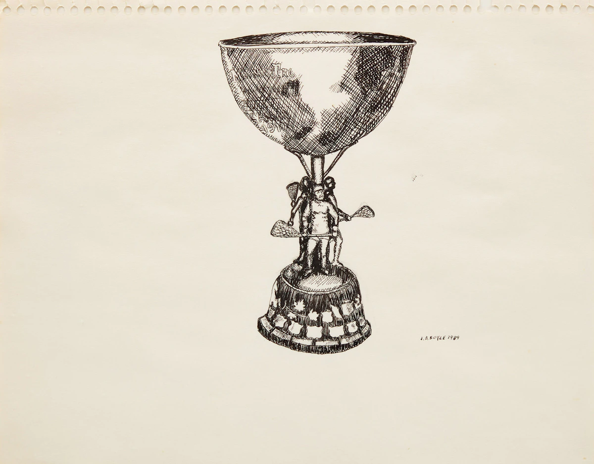 John Boyle, Cup, ink, 1989