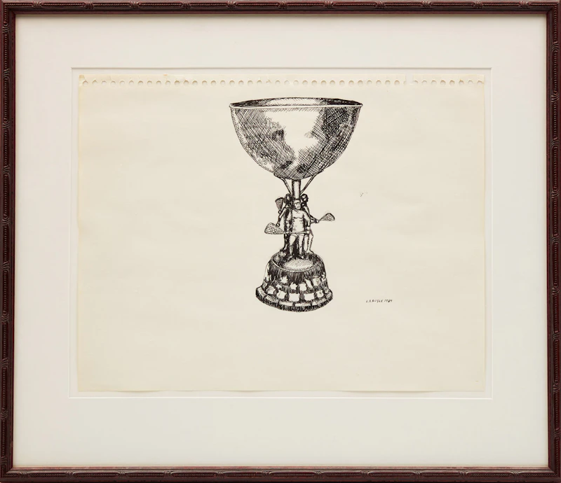 John Boyle, Cup, ink, 1989 - view 2