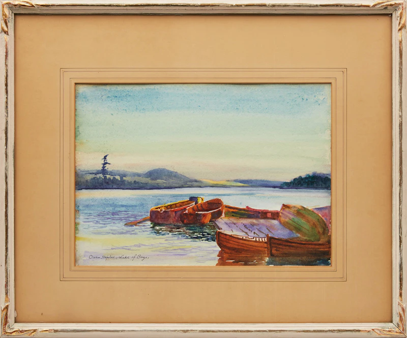 Owen Staples, Lake of Bays; Dwight, two watercolours - view 2