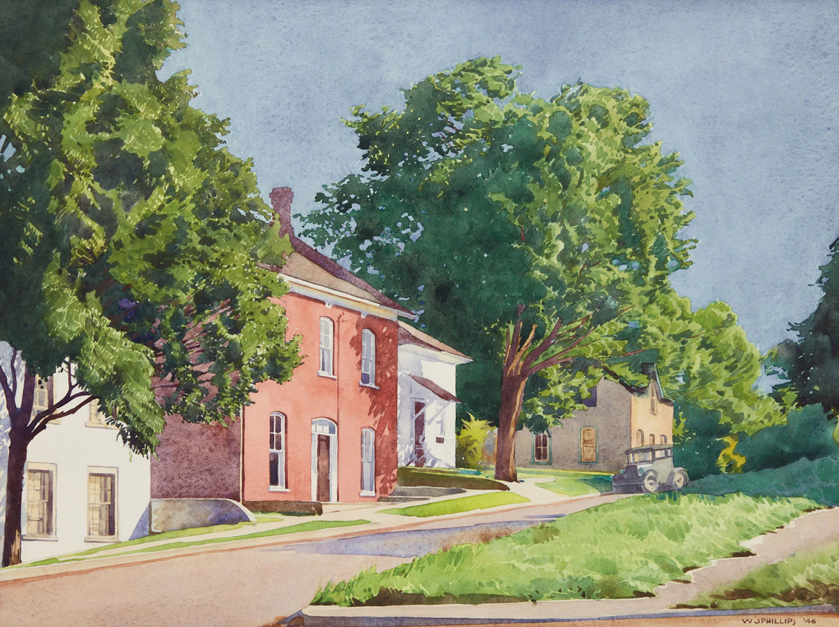 Walter Joseph Phillips, Kincardine, Ontario, watercolour, 1946