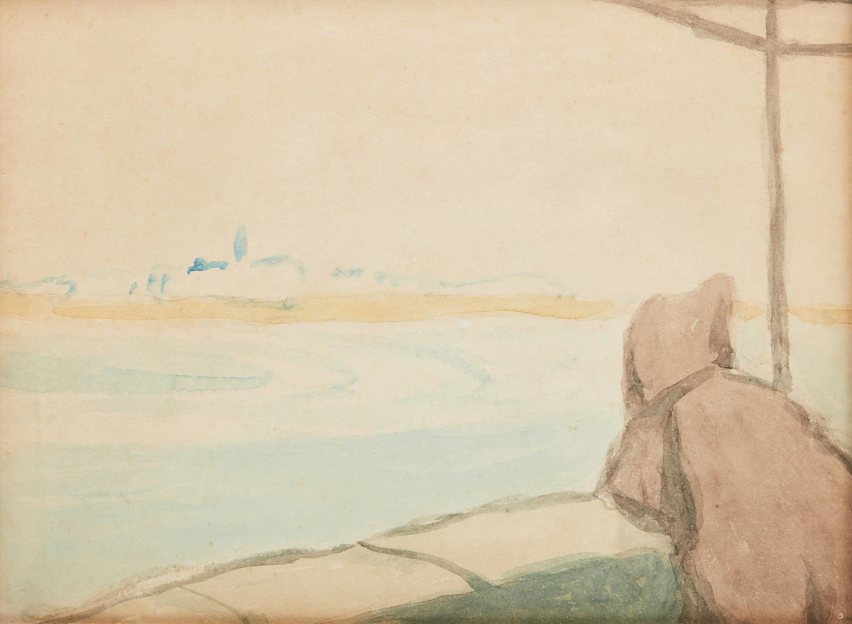 James Wilson Morrice, The City of Sale Seen from Rabat, Morocco, watercolour