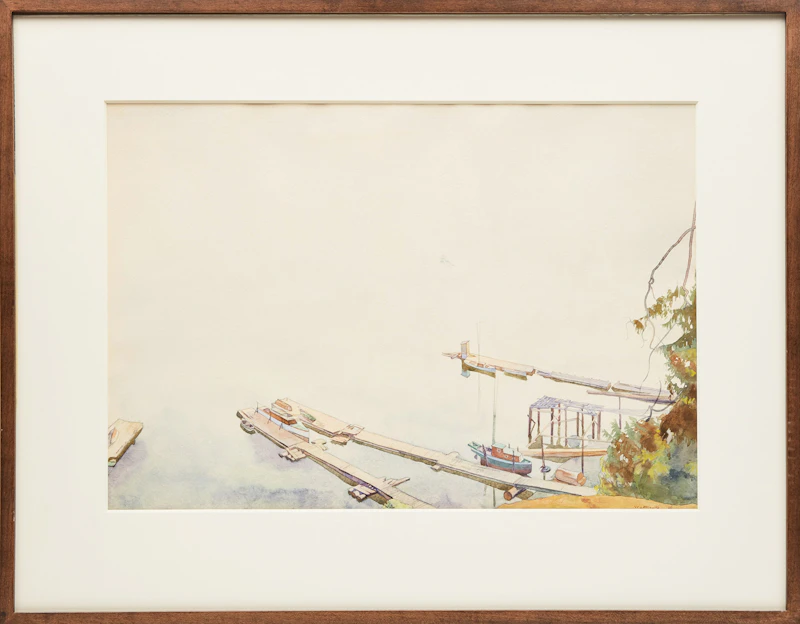 Walter Joseph Phillips, In Pender Harbour, watercolour, 1935 - view 2