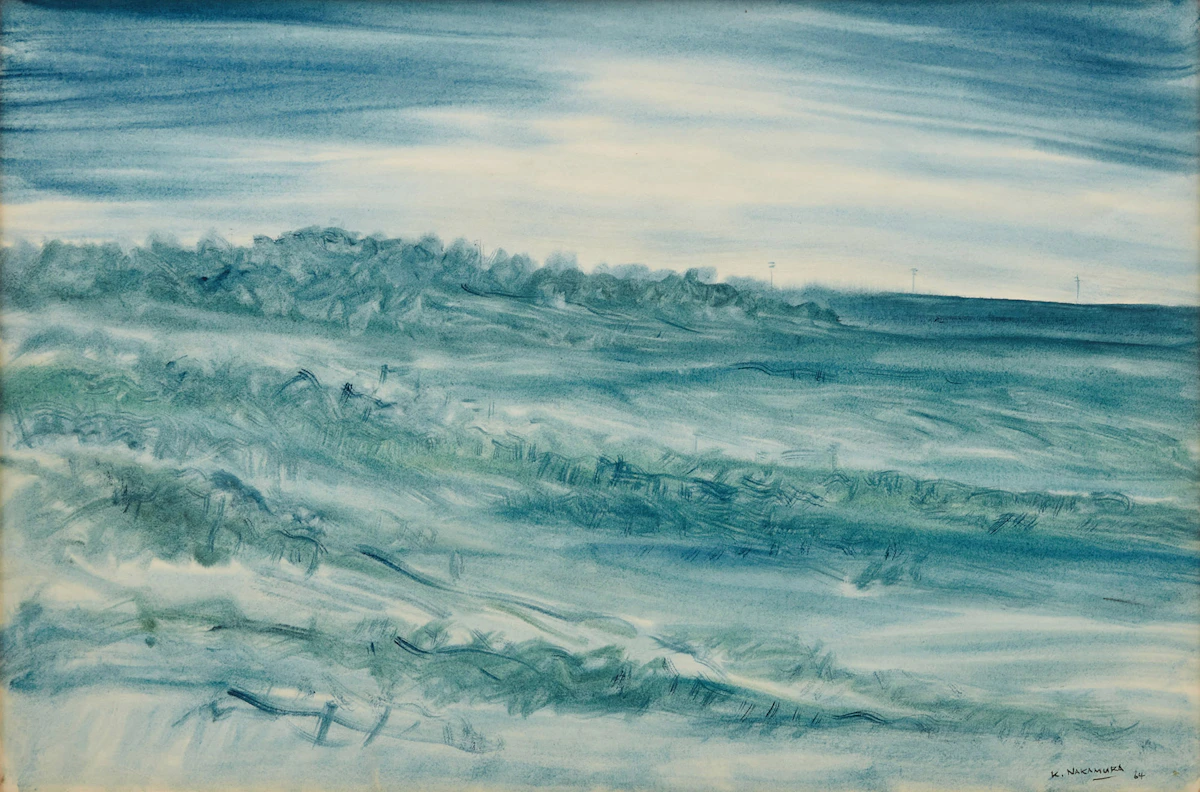 Kazuo Nakamura, Untitled (Landscape) , watercolour, 1964
