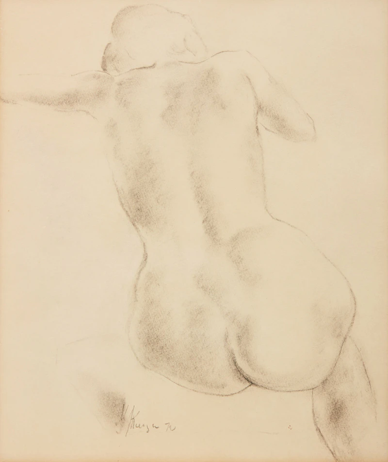 Seated Nude (Backview) by Michael Kuczer