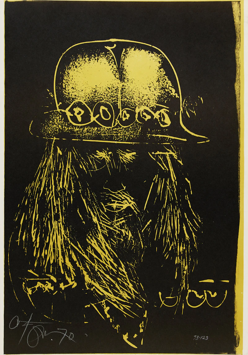 Harold Barling Town, Popster in Yellow, colour lithograph, 1970 - view 2