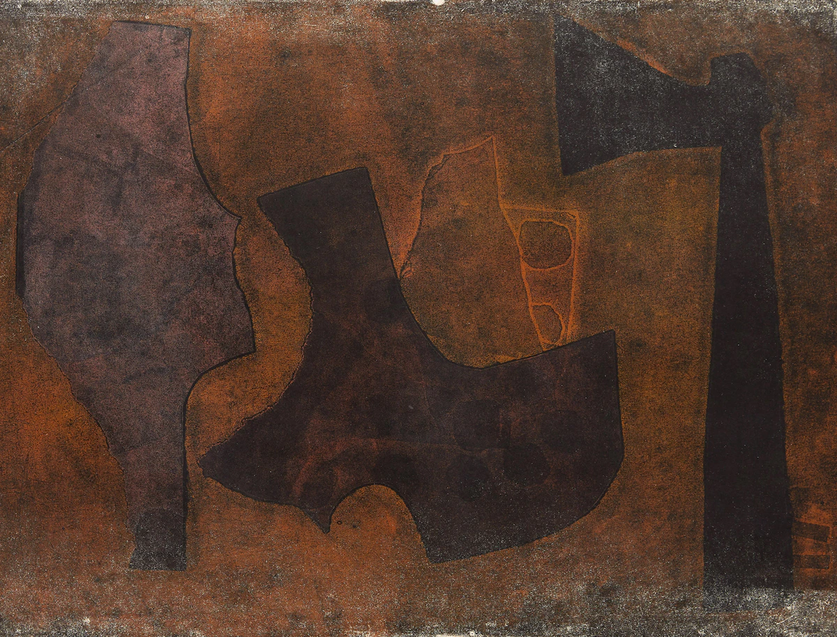 Harold Barling Town, Monuments , single autographic print, 1957