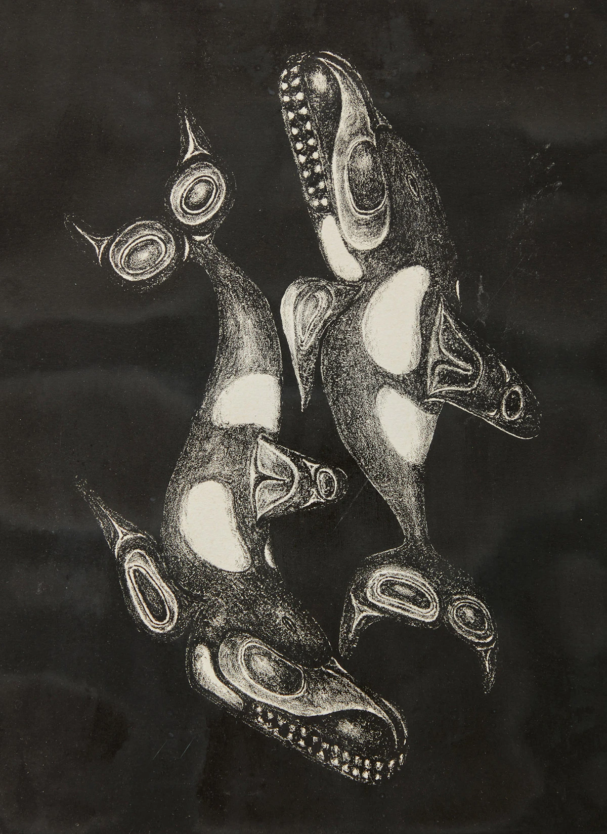 Bill Ronald Reid, Haida Killer Whale , serigraph, 1985