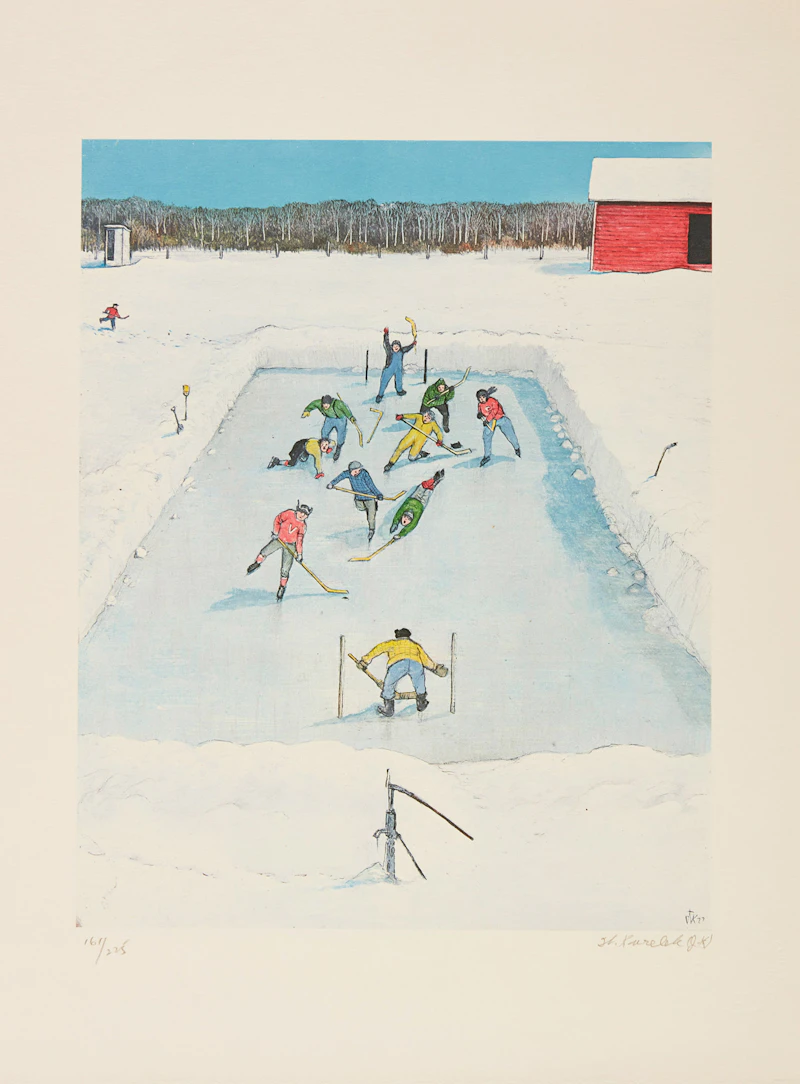 William Kurelek, Sports Portfolio, twelve lithographs, 1977 - view 7