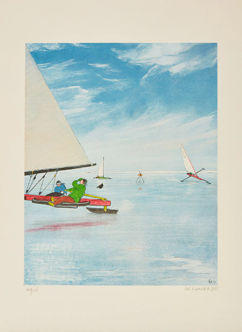 William Kurelek, Sports Portfolio, twelve lithographs, 1977 - view 11