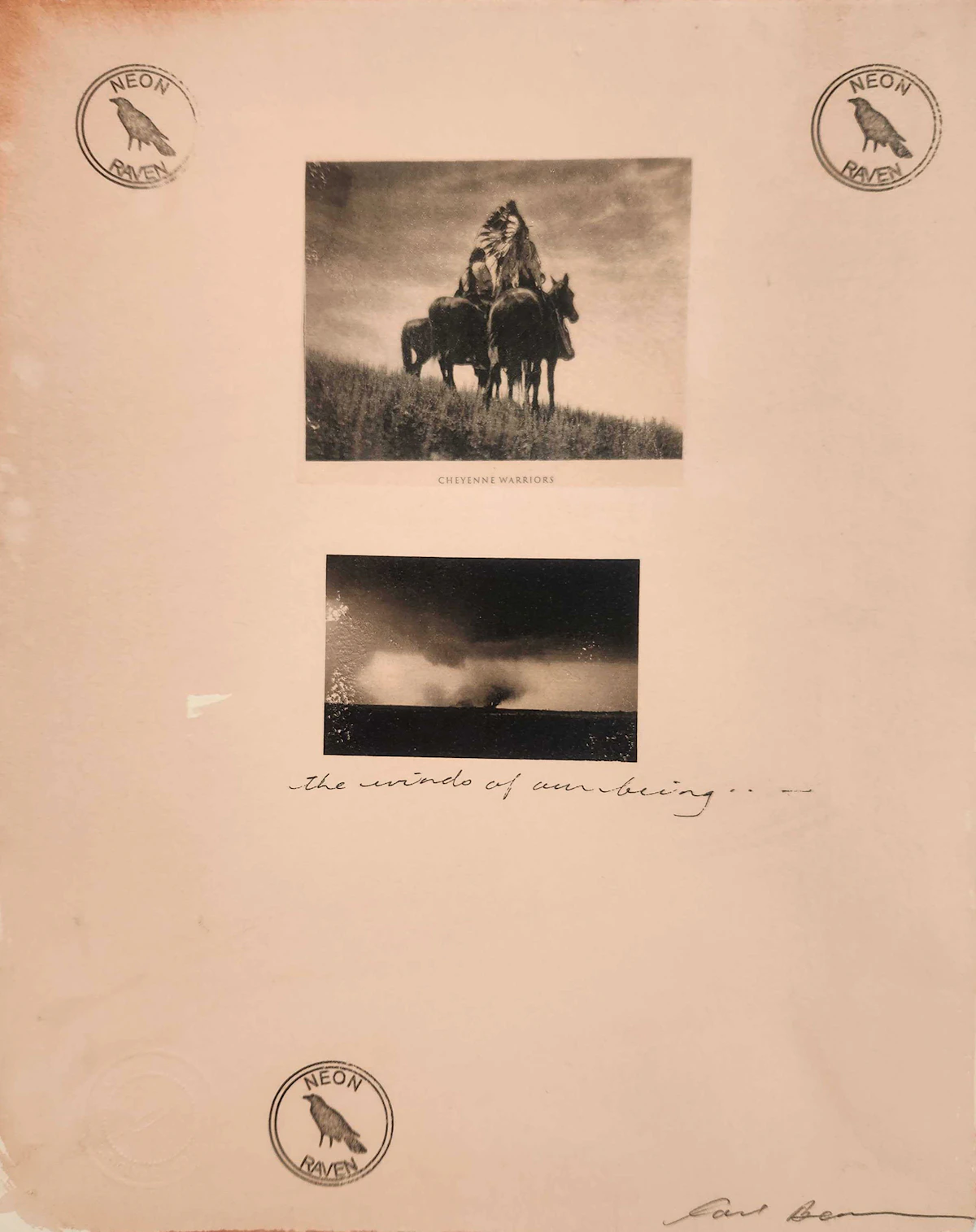 Carl Beam, The Winds of Our Being; Dakota Sioux Ghost Dance Shirt, two mixed media on paper
