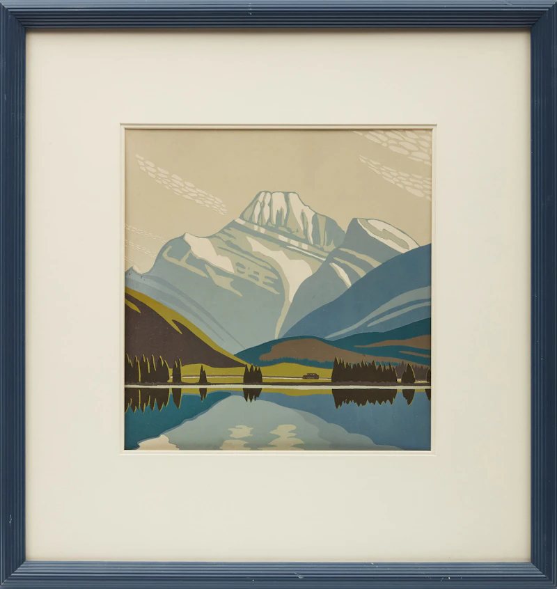 Lawren Stewart Harris, Mount Edith Cavell, sampson-matthews silkscreen - view 2
